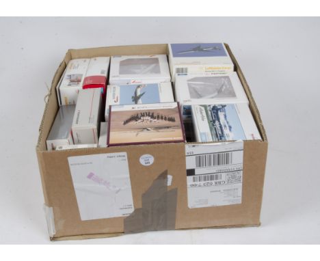 Herpa Small Scale Diecast Aircraft, a boxed collection of 1:500 scale diecast models of international mostly modern civil air