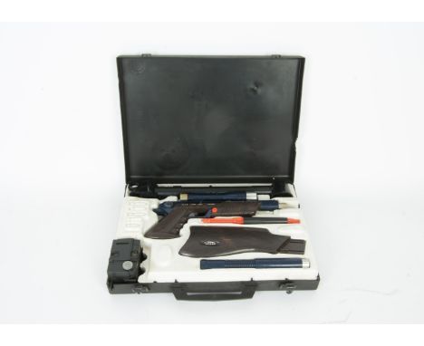 Topper Toys Secret Sam Gun Set in original Attaché case, including Gun with scope, stock, barrel, periscope, message missile,