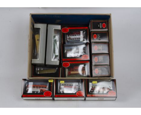 Exclusive First Editions, a boxed collection of vintage buses and coaches 1:76 scale, G-E, Boxes F-G, (60) in two boxes 