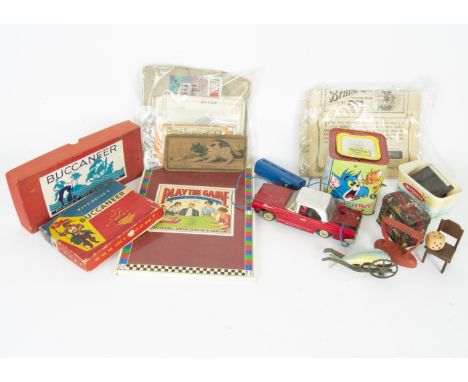 Various Catalogues Games and Toys,  Schuco Driving School Car leaflet, Scamold leaflets (2), G Lenoble Paris Toy catalogue an