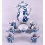 An Aldermaston pottery part coffee set