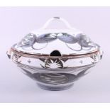 An Alan Caiger Smith Aldermaston pottery soup tureen, 14 1/2" dia