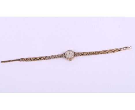 A lady's Rotary wristwatch with 9ct gold case and bracelet, 12.3g gross