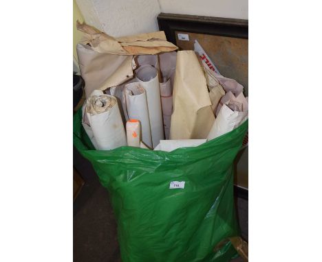Bag of various assorted Ordnance Survey maps and other items