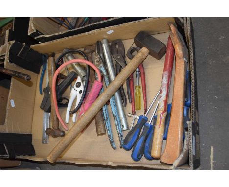 Box of various assorted tools
