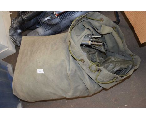 Folding army camp bed