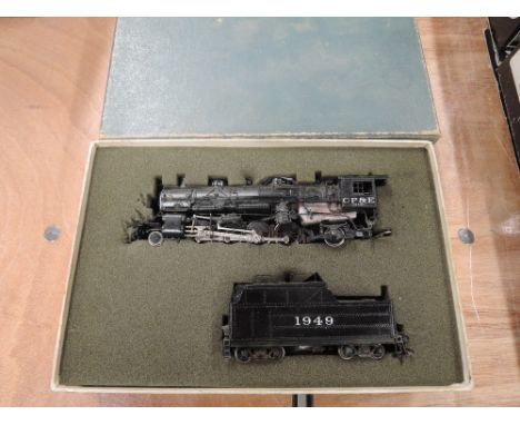 A United Mikado HO scale American brass 2-8-2 CP&amp;E loco and tender 1949, boxed