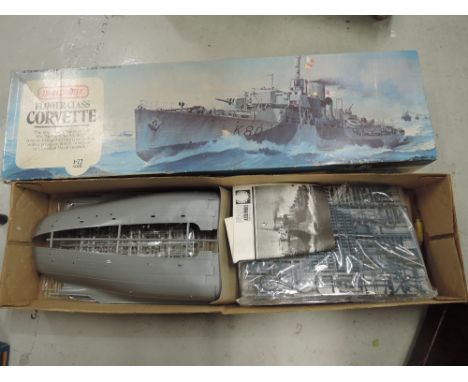 A Matchbox 1:72 scale plastic kit, Flower Class Corvette, boxed