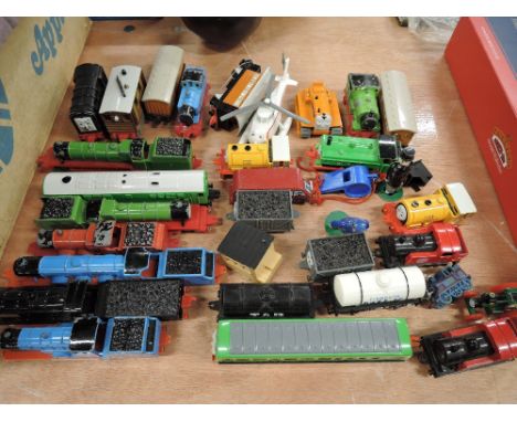  A collection of Ertl plastic Thomas The Tank Engine rolling stock, engines, vehicles and figures 