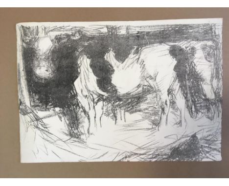 Harry Becker (British, 1865-1928) Friesian Cow, lithograph (2); and Making Stocks, lithograph, unframed lithograph (3) 39 x 5