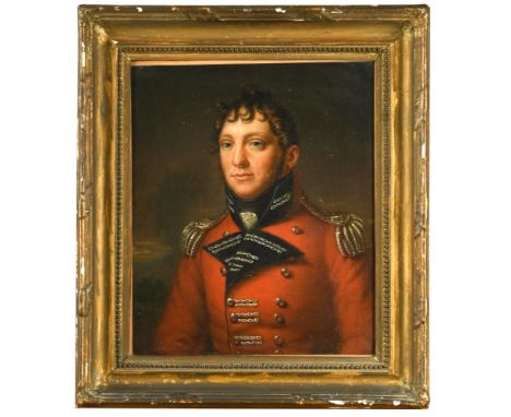 Continental School, 19th Century  Portrait of a British Major General, head and shoulders, in uniform, possibly John Hely-Hut