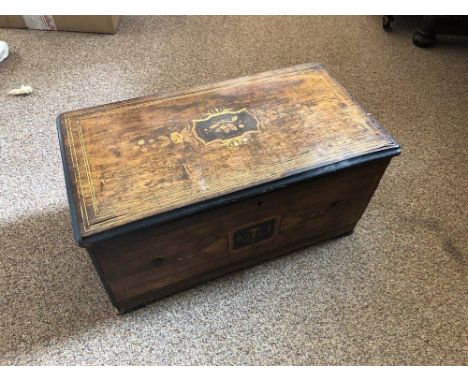 A 19th century Swiss rosewood and marquetry music box, the crank wind 27.5cm cylinder mechanism numbered 13156 playing 6 airs