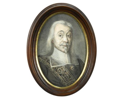 After Heinrich Justus Schneider (German, 1811-1884) Portrait miniature of His Serene Highness Ernest the Pious, Duke of Saxe-