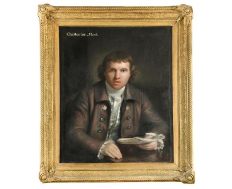 English School, 18th Century   Portrait of a gentleman, traditionally identified as Thomas Chatterton (1752-1770), half-lengt