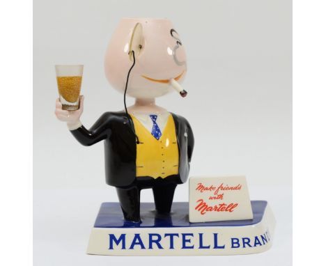 A Carltonware Martell brandy advertising Make friends With Martell figure group, modelled in the form of a man holding a glas