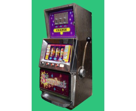 Bryans vintage ALLWIN wooden arcade slot machine Allwin polo