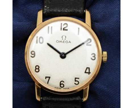 Omega, a 9ct gold manual wind ladies wristwatch, London 1974, model 1061, case number 5115137, movement number 35176823, diam