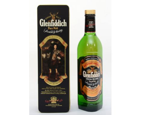 A 70cl bottle of Glenfiddich Single Malt Scotch Whisky, in a presentation tin. 