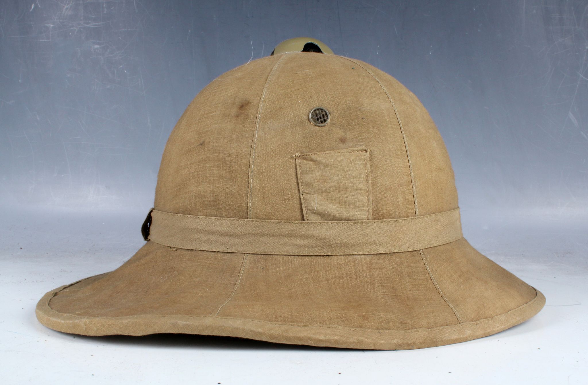 An Italian Army WW2 tropical pith helmet.