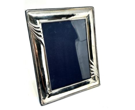 vintage 24cm by 19cm silver picture frame measures approx 