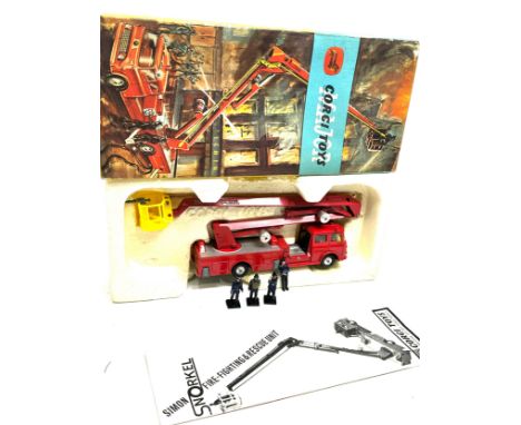Corgi 1127 Simon Snorkel Fire Engine In Original Box - Near Mint Vintage 1960s 