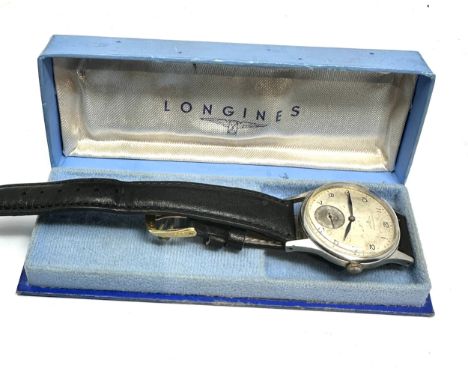 Original boxed vintage Longines gents wristwatch the watch is ticking 