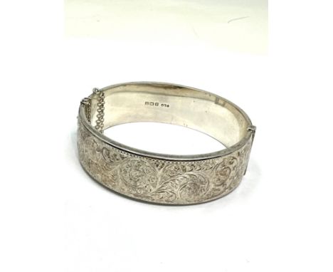Vintage silver cuff bangle weight 28g 