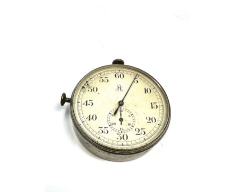 large vintage centre second stopwatch the watch winds and is in working order 