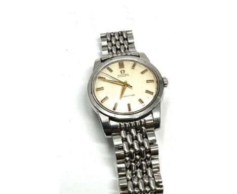 Vintage Gents steel Omega automatic seamaster  wrist watch and strap the watch is ticking 