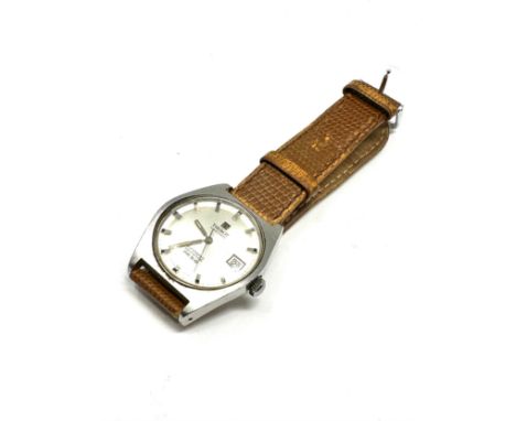 Vintage tissot visodate automatic seastar pr156 gents wristwatch the watch is ticking 
