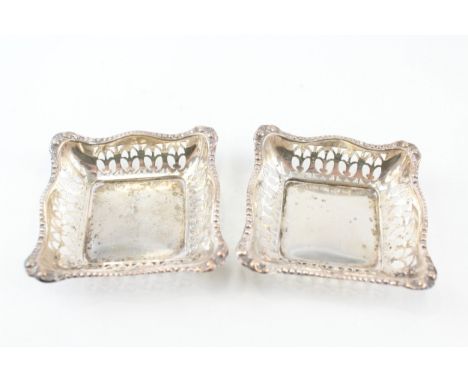 2 x .925 sterling pin / trinket dishes 