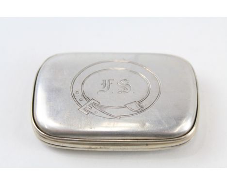 .800 silver snuff box 