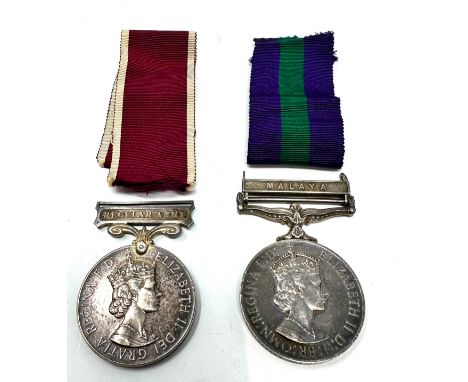 pair medals Elizabeth II General Service Medal Malaya &amp; LS GC Regular army medal to 21026332 sgt c.c.daly R.A.O.C Cpl on 