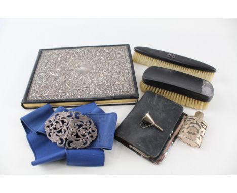 7 x Antique / Vintage .925 sterling silver ladies vanity 