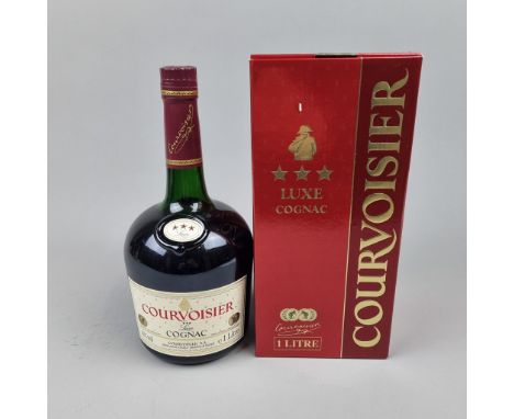 Courvoisier 3 Star Luxe Cognac 1980's - 1 Litre  