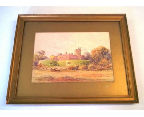 F.W. Morgan watercolour of Walmer Castle. Signed, 18 x 27cm F&G