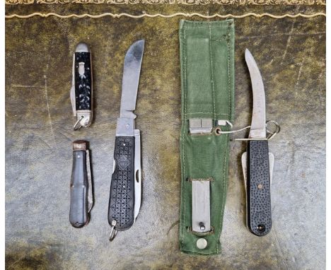 An RAF survival knife, by Joseph Rodgers, the blade inscribed '22c/2966' and with broad arrow mark; together with three other