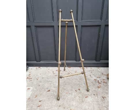 A brass easel,&nbsp;153cm high.&nbsp; 