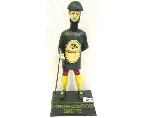 Cast iron Guinness figural money box. P&amp;P Group 2 (£18+VAT for the first lot and £3+VAT for subsequent lots) 