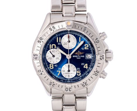 BREITLING Colt Automatik Chronograph Ref. A13035.1. Herren Armbanduhr. Edelstahl. Automatik-Werk Kal. 13 Basis Valjoux 7750 i