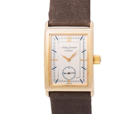 NUMA-JEANNIN FLEURIER Edition No. 16 Silber Herren Armbanduhr. Erstkauf 18.05.1988. Zweischalengehäuse in 925´er Silber vergo