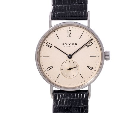 NOMOS Tangente Handaufzug Herren Armbanduhr. Erstkauf 18.10.1999 bei Manufactum Hoof & Partner KG in Waltrop. Reg. Nr. 9946. 