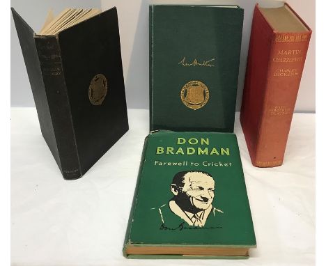 Cricket books, Len Hutton Cricket is My Life, Dan Bradman Farewell to Cricket, Norman Yardley Cricket Campaigns and a Charles