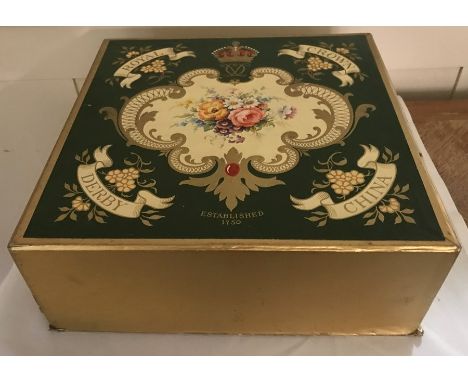 Boxed Royal Crown Derby cups and saucers. 1 a/f.