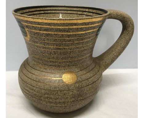 A Bizarre Goldstone jug by Clarice Cliff, 17cms h. 