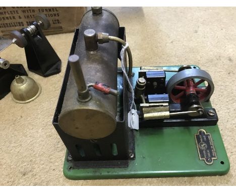 A boxed model 'Major' 1550 twin cylinder steam engine. 