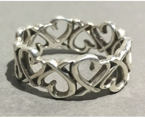 A silver hallmarked Picasso Tiffany ring