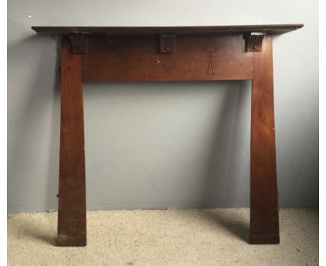 An Art Deco fire surround