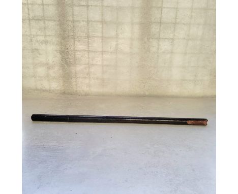 An early 20th century leather bound swagger sword stick (af) 