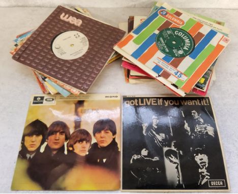 7" Vinyl including The Beatles, Beatles for Sale EP, Parlephone, Mono, GEP 8931; The Rolling Stones got LIVE if you want it!,